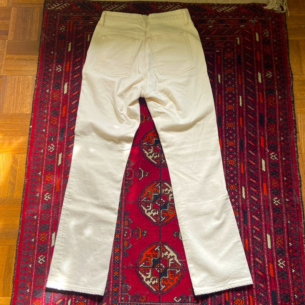 imogene + willie High-Rise Straight Leg Jeans in Cream - Picture 7 of 8